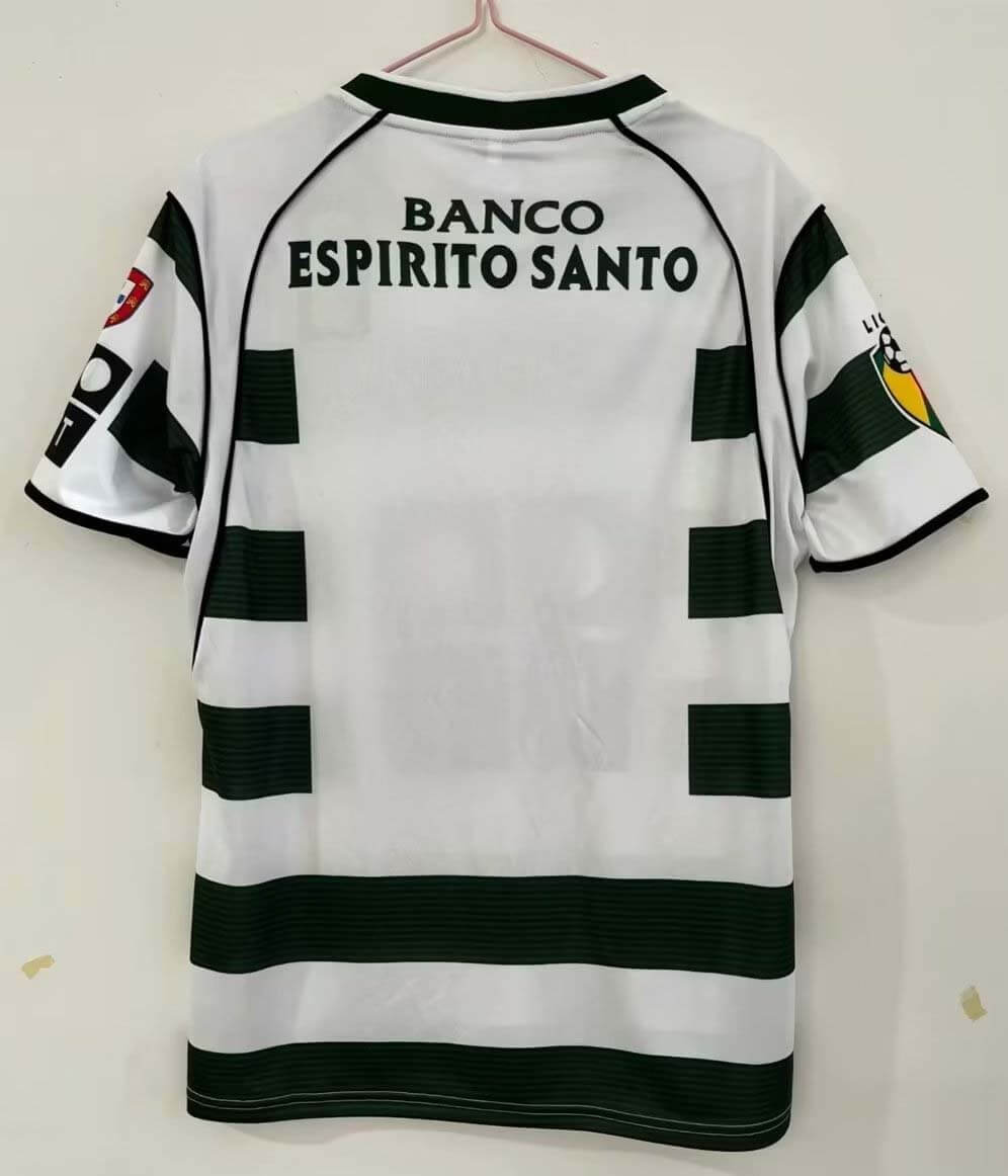 2002/2003 Vintage Sporting Lisbon Home Football Jersey 1:1 Thai Quality