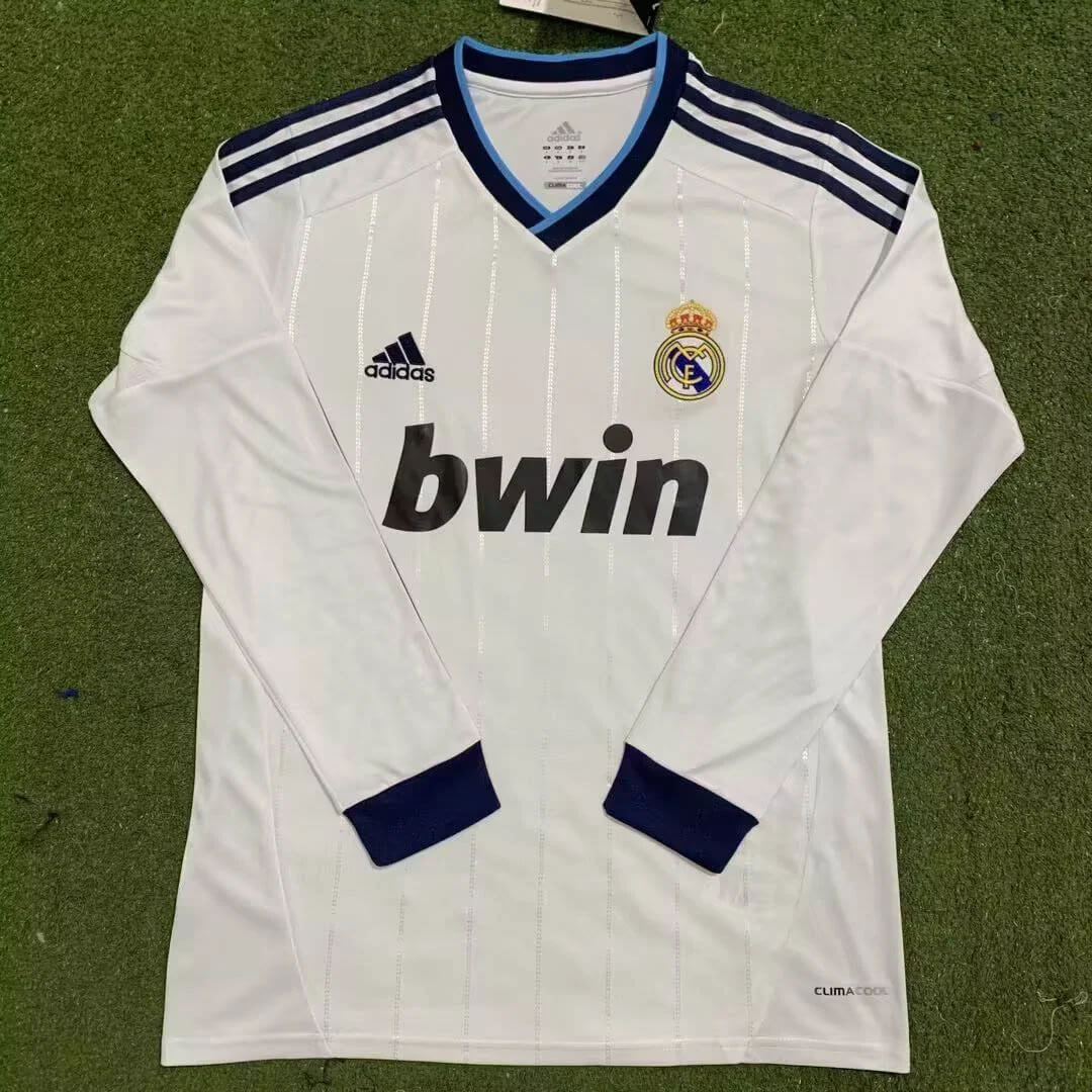 2012/2013 Retro Long Sleeve Real Madrid Home Shirt