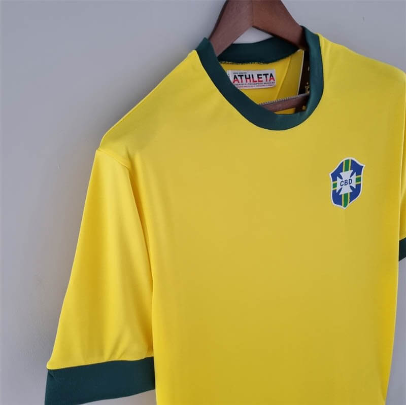 1970 Vintage Brazil Home Football Shirt