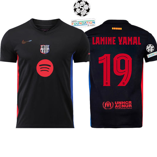 2024/2025 Fan Edition Champions League Barcelona Away 1:1 Thailand Quality (New Sponsor)