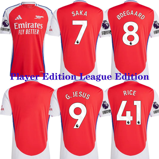 2024/2025 Player Edition League Edition Arsenal Home Football Jersey 1:1 Thai Quality