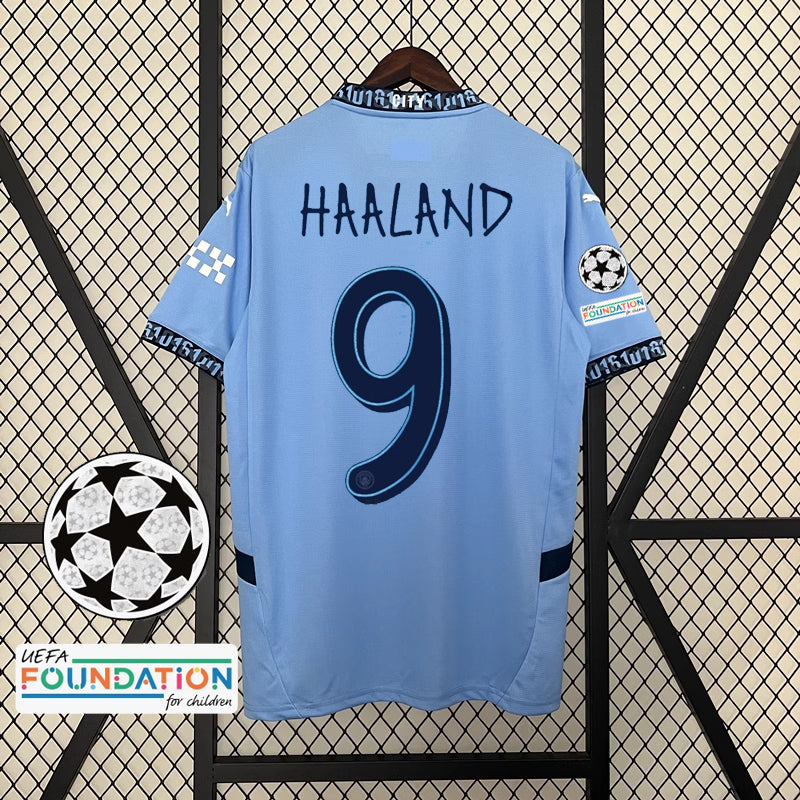 2024/2025 Manchester City Home Fan Edition Champions League Fußballtrikot 1:1 Thailändische Qualität