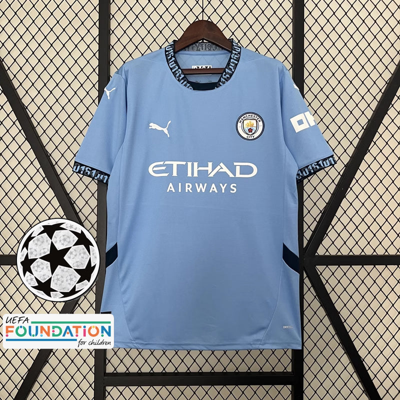 2024/2025 Manchester City Home Fan Edition Champions League Fußballtrikot 1:1 Thailändische Qualität