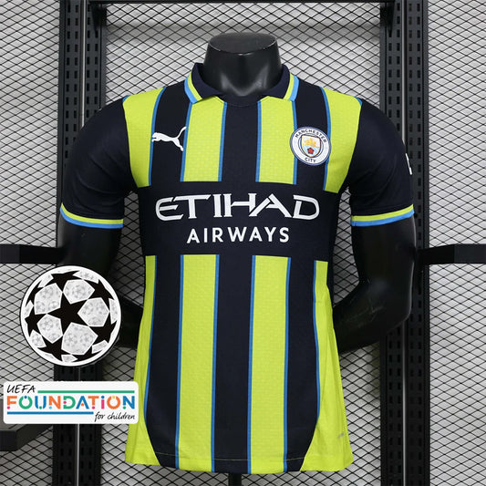 2024/2025 Player Edition Manchester City Away Champions League Edition Fußballtrikot 1:1 Thailändische Qualität