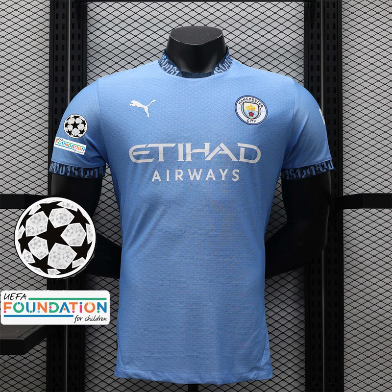 2024/2025 UEFA Champions League Manchester City Heim-Fußballtrikot 1:1 Thai-Qualität