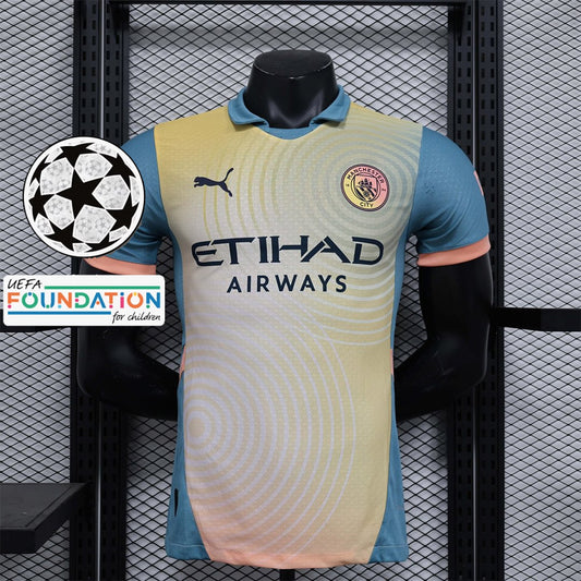 2024/2025 Player Edition Manchester City Viertes Auswärtstrikot Champions League Edition 1:1 Thailändische Qualität