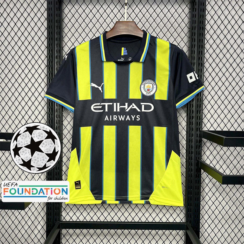 2024/2025 Manchester City Auswärts-Fan-Edition Champions League Fußballtrikot 1:1 Thailändische Qualität