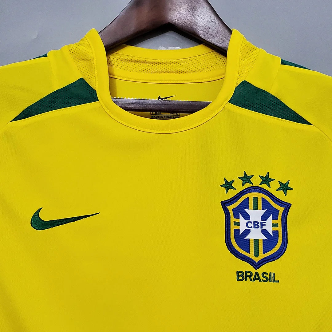 2002 Retro Brazil Football Home Shirt