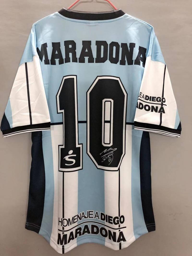 2001 Argentina Maradona commemorative retro jersey 1:1 quality