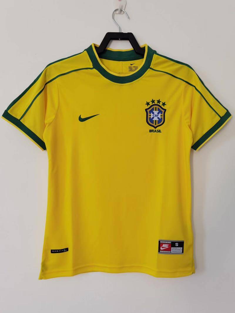 1998 Brazil Home Jersey Retro Fan Edition 1:1 Thai Edition Quality