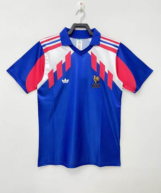 1990 World Cup France home retro jersey fan version Thai version quality 1:1 quality