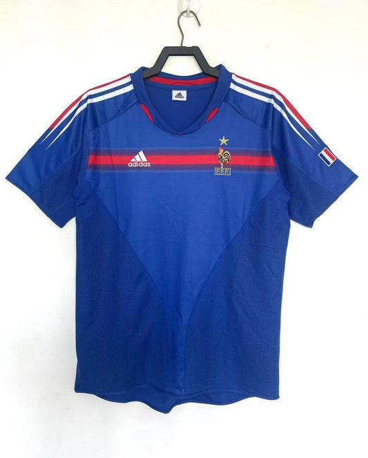 2004 France Home Retro Jersey Fan Edition Thai Edition Quality 1:1 Quality