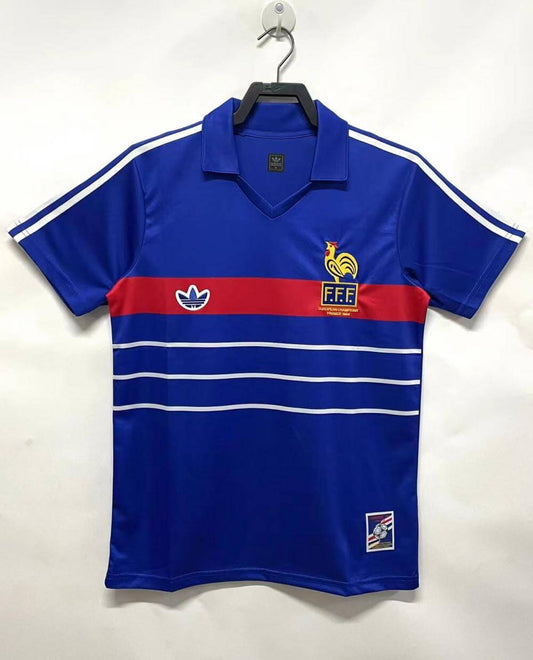 1984 France home jersey retro version original quality 1:1 quality