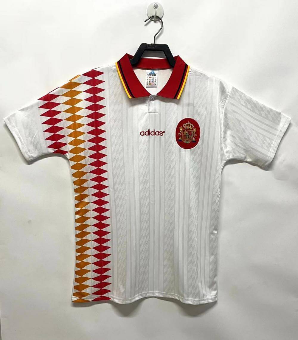 1994 Spain engraved jersey retro version Thai version quality 1:1 quality