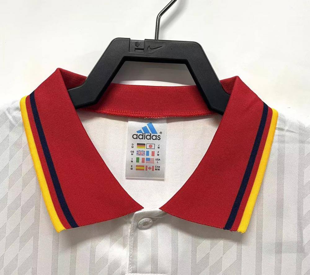 1994 Spain engraved jersey retro version Thai version quality 1:1 quality