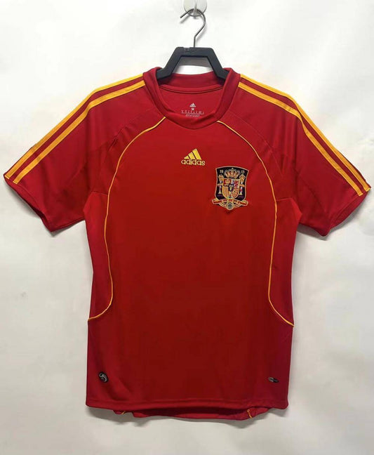 2008 Spain home jersey retro version Thai version quality 1:1 quality