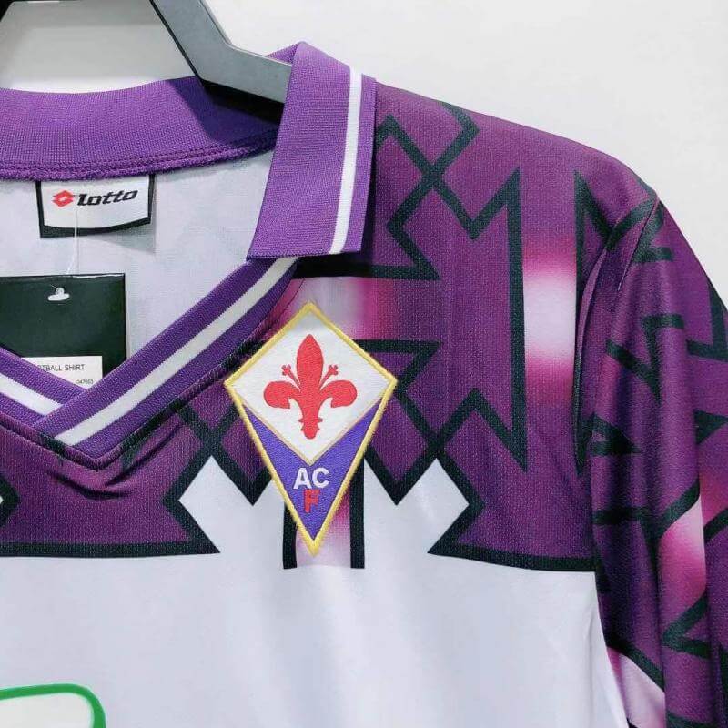 1992-1993 Fiorentina Retro Jersey Away Thai Edition Quality 1:1 Quality