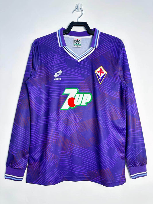 1992-1993 Fiorentina Retro Jersey Home Thai Edition Quality 1:1 Quality