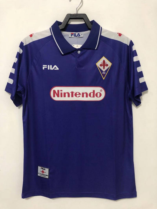 1998-1999 Fiorentina Home Jersey Retro Thai Version Quality 1:1p Quality