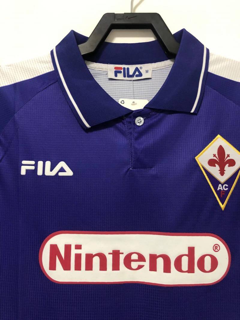 1998-1999 Fiorentina Home Jersey Retro Thai Version Quality 1:1p Quality