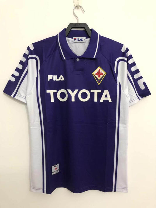 1999-2000 Fiorentina Home Jersey Retro Thai Version Quality 1:1p Quality