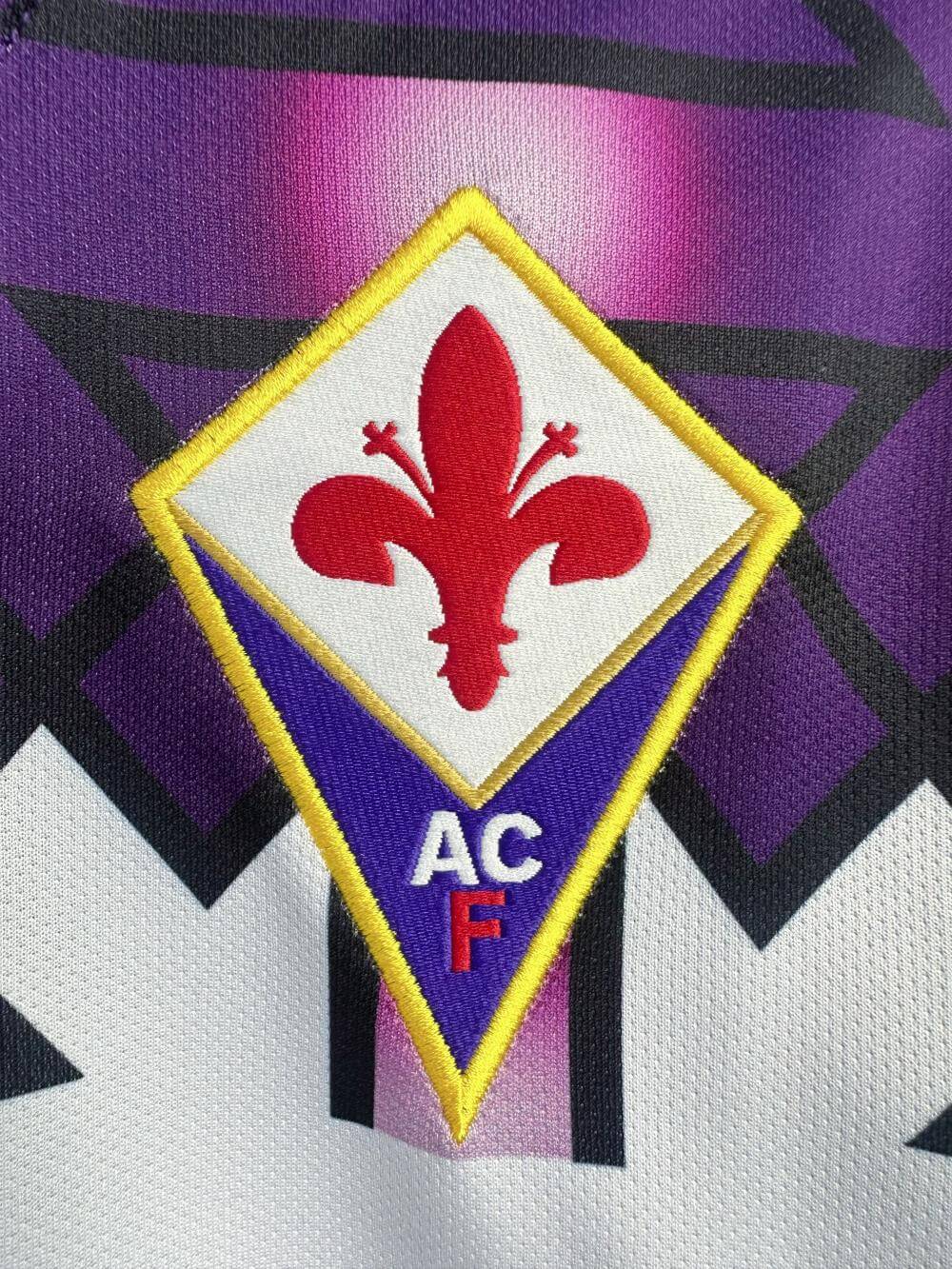 1992-1993 Fiorentina Away White Jersey Retro Thai Version Quality 1:1 Quality