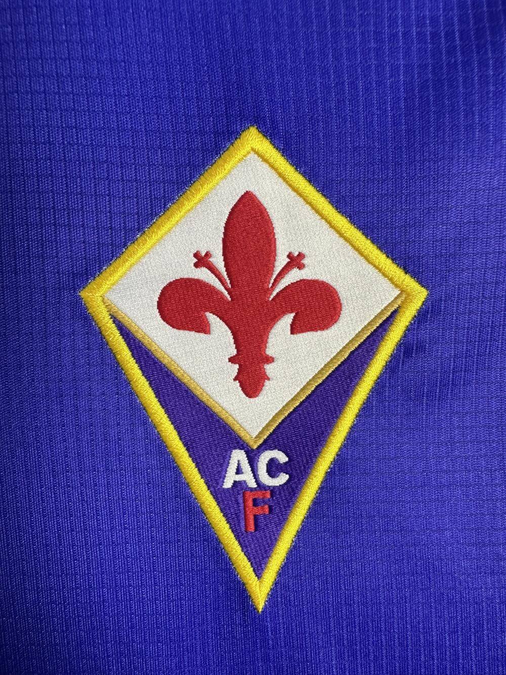 1998-1999 Fiorentina Home Long Sleeve Jersey Retro Thai Version Quality 1:1 Quality