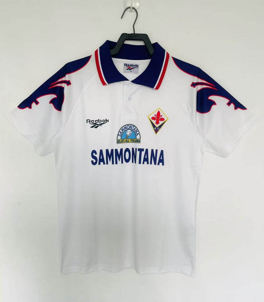 1995-1996 Fiorentina Away Jersey White Retro Edition 1:1 Quality