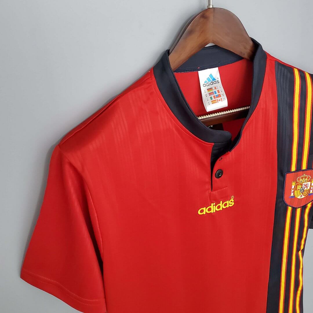 1996 Retro Spain Home Football Jersey 1:1 Thai Quality