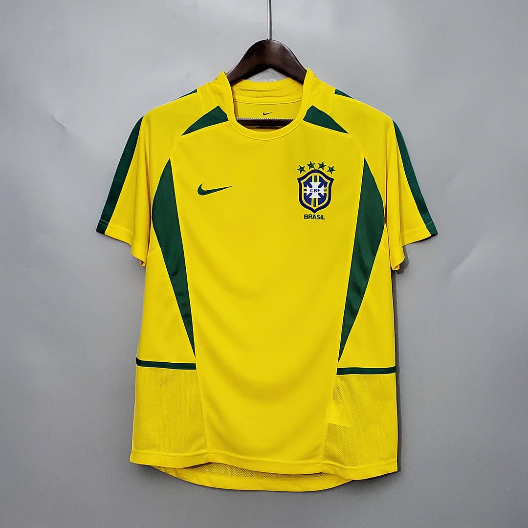 2002 Retro Brazil Football Home Shirt