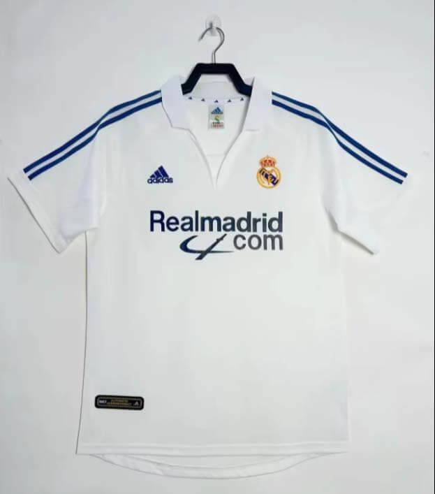 2001/2002 Retro Real Madrid Home Football Shirt1:1 Thai Quality