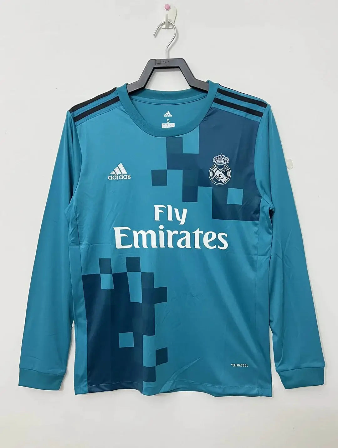 2017/2018 Retro Long Sleeve Real Madrid Third Away Jersey