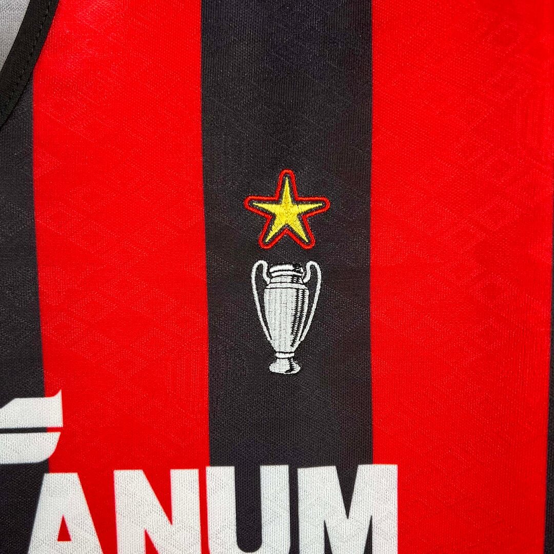 1989/1990 Vintage AC Milan Home Football Jersey 1:1 Thai Quality