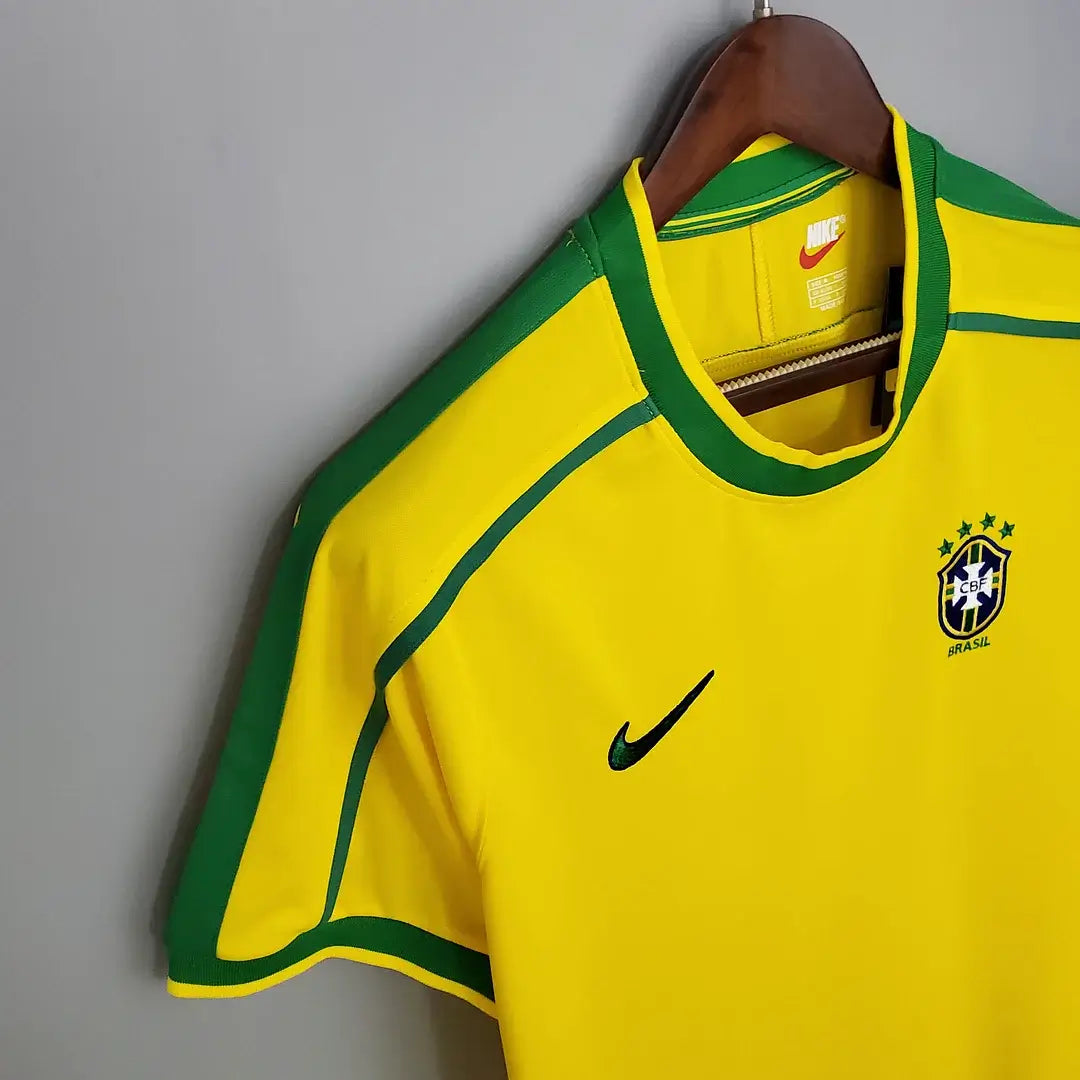 1998 Retro Brazil Football Home Jersey