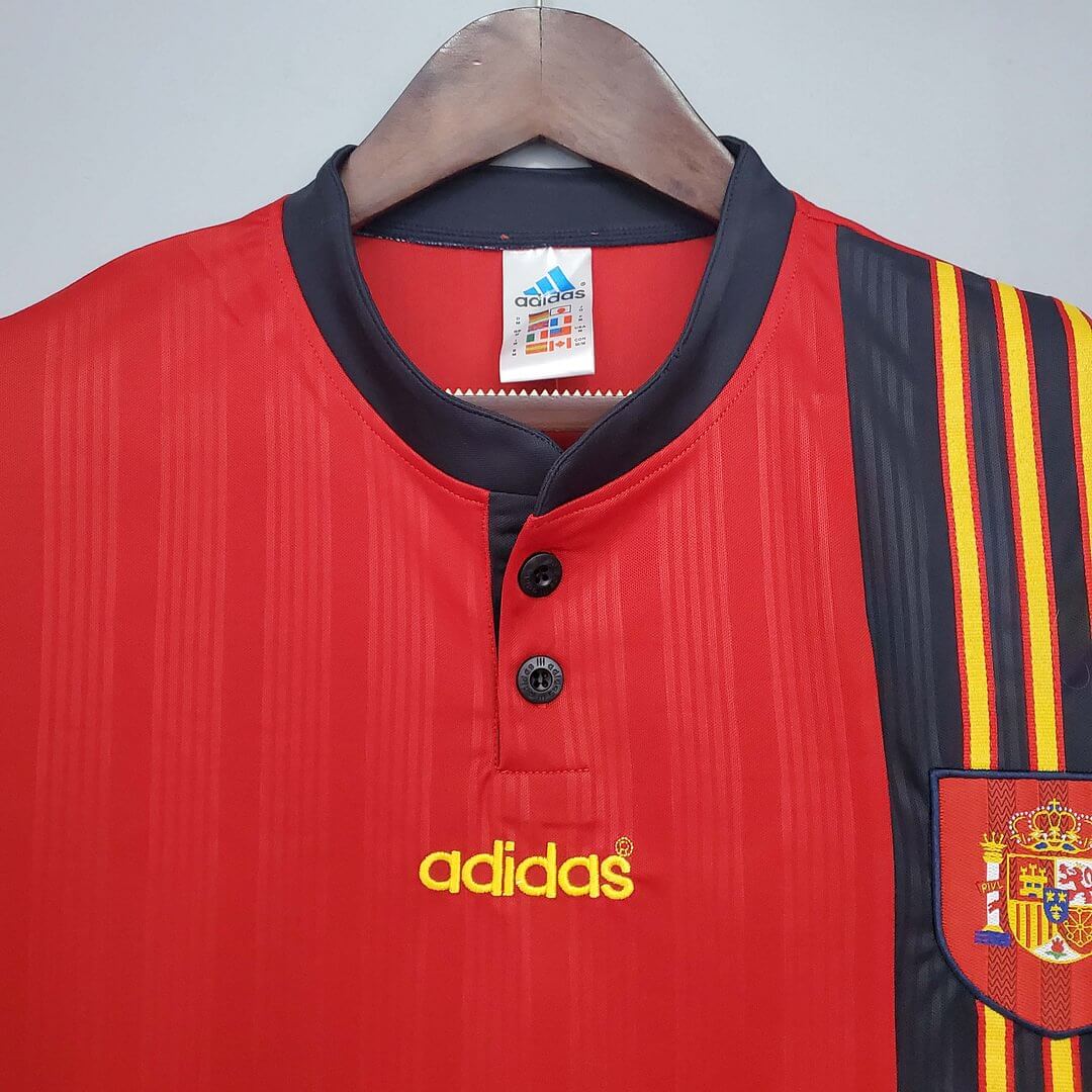 1996 Retro Spain Home Football Jersey 1:1 Thai Quality