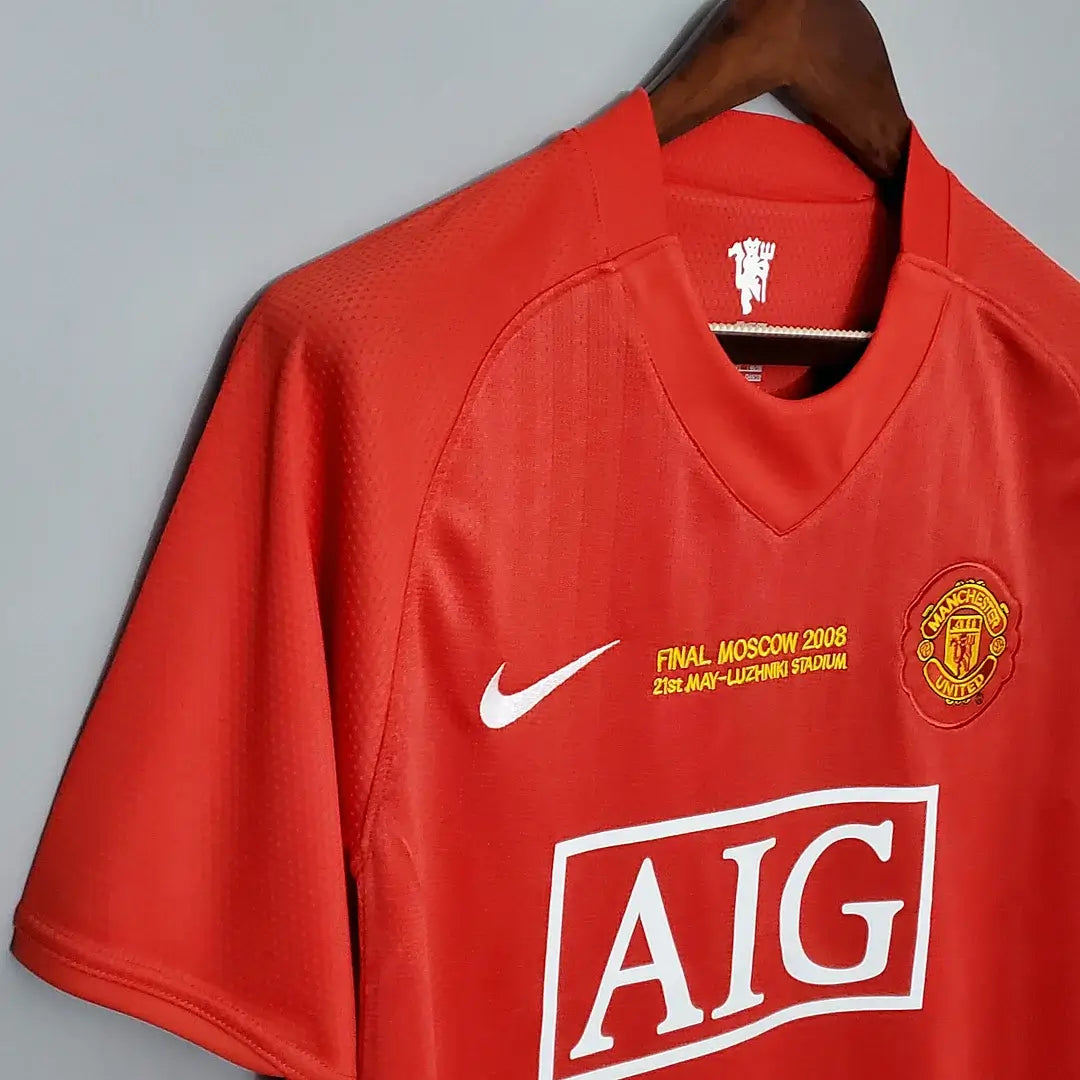 2007/2008 Retro Manchester United Home Champions League Edition Football Jersey 1:1 Thai Quality