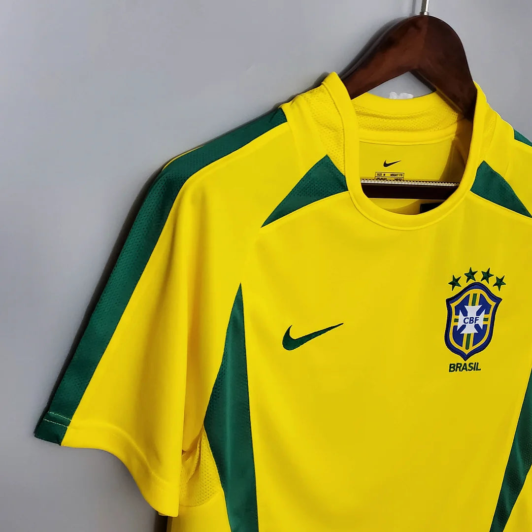 2002 Retro Brazil Football Home Shirt