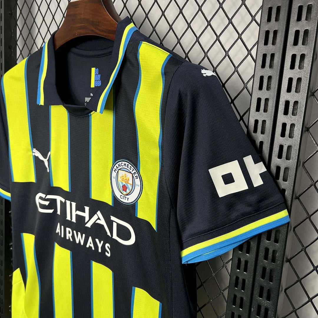 2024/2025 Premier League Manchester City Auswärts-Fußballtrikot, Fan-Edition 1:1, Thai-Qualität