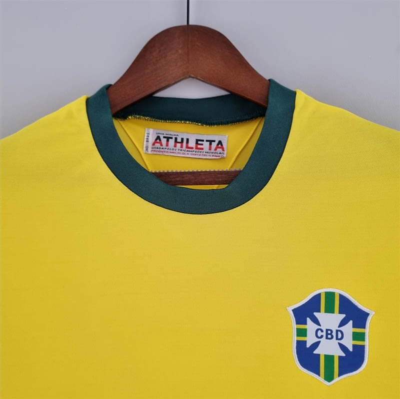 1970 Vintage Brazil Home Football Shirt