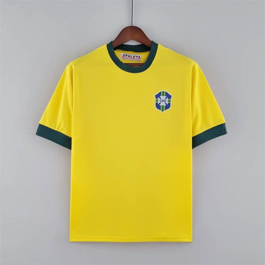 1970 Vintage Brazil Home Football Shirt