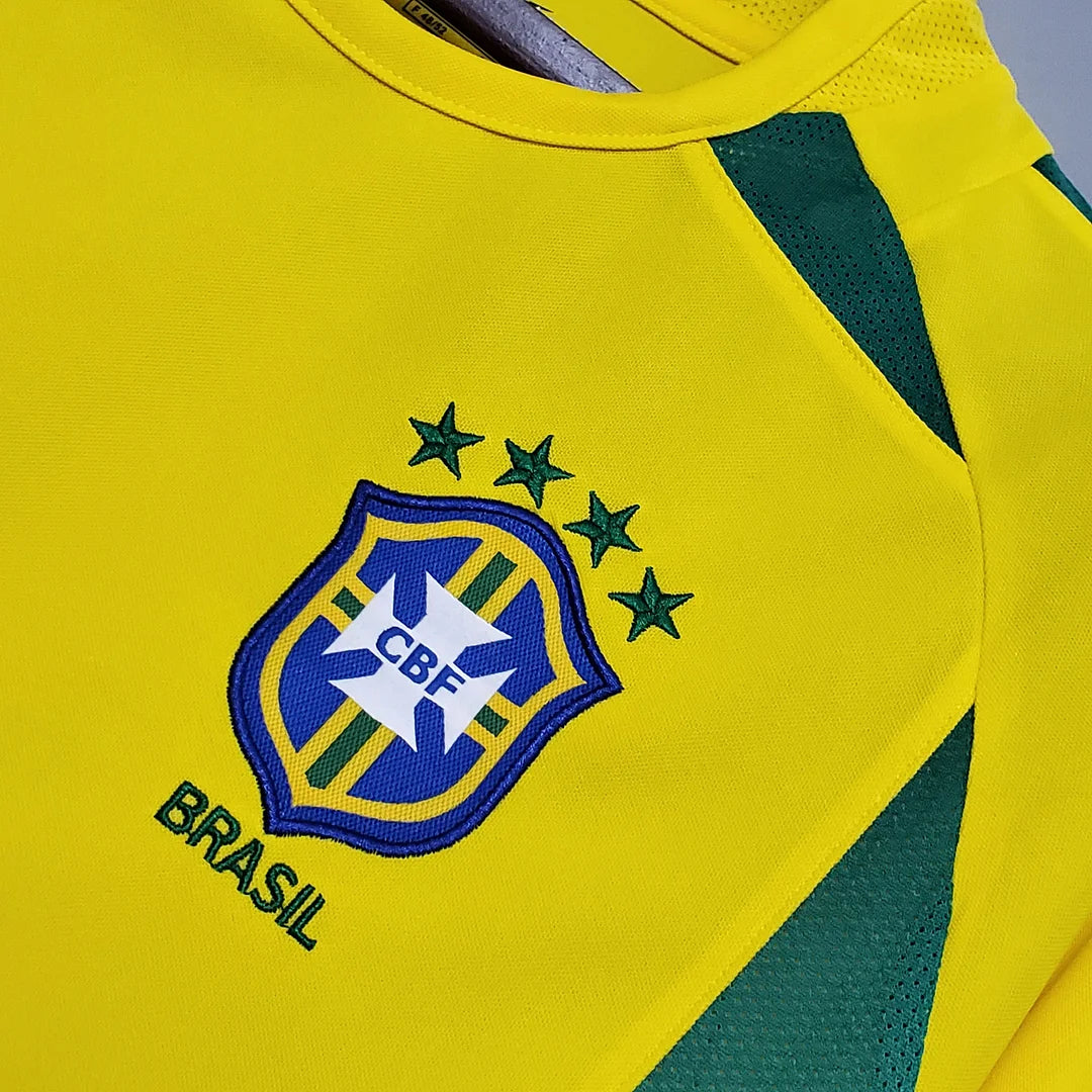 2002 Retro Brazil Football Home Shirt