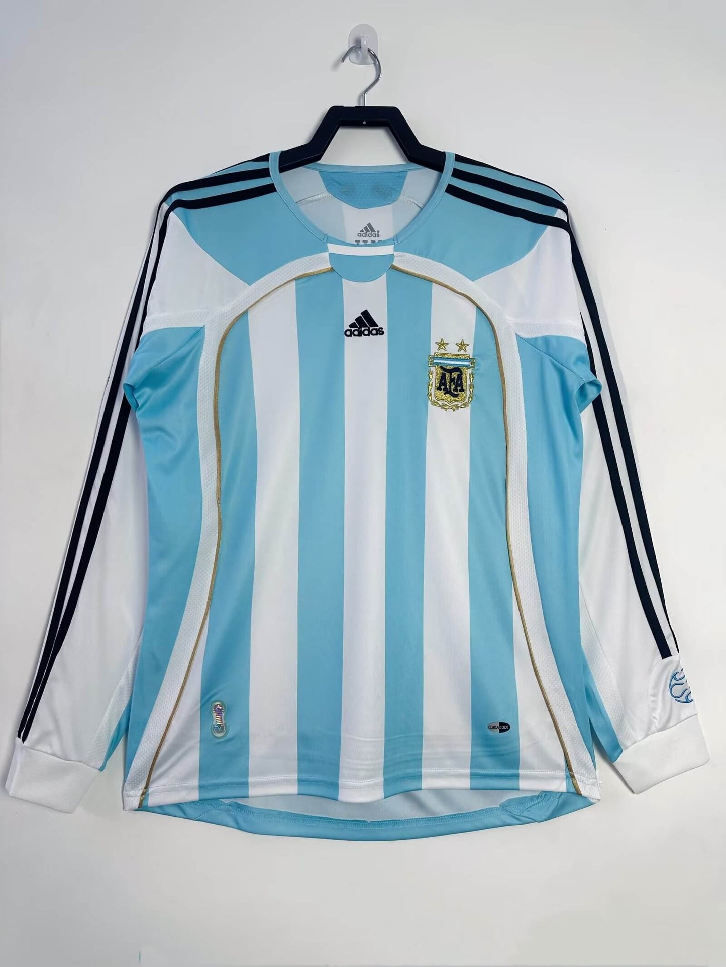 2006 Argentina home long sleeve football shirt 1:1 Thailand quality