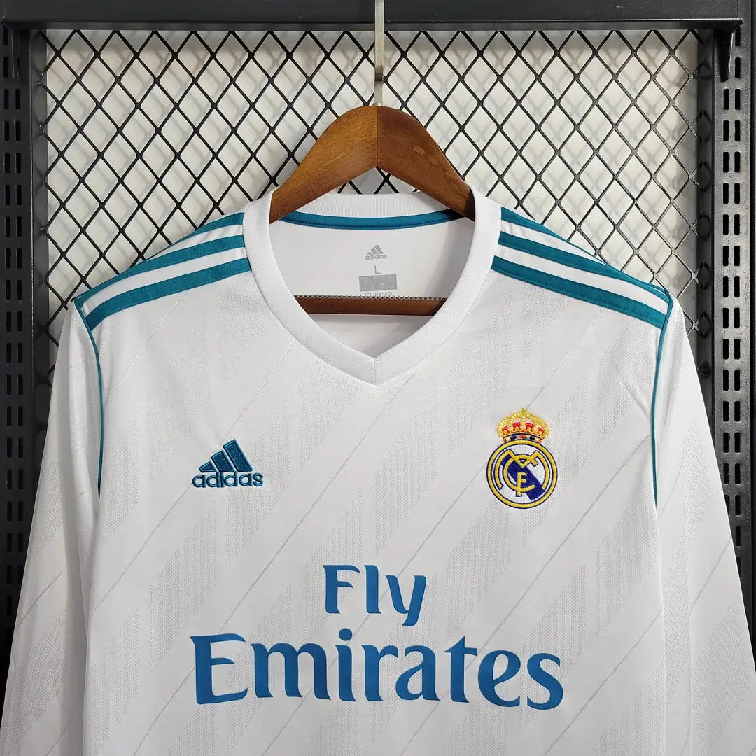 2017/2018 Retro Long Sleeve Real Madrid Home