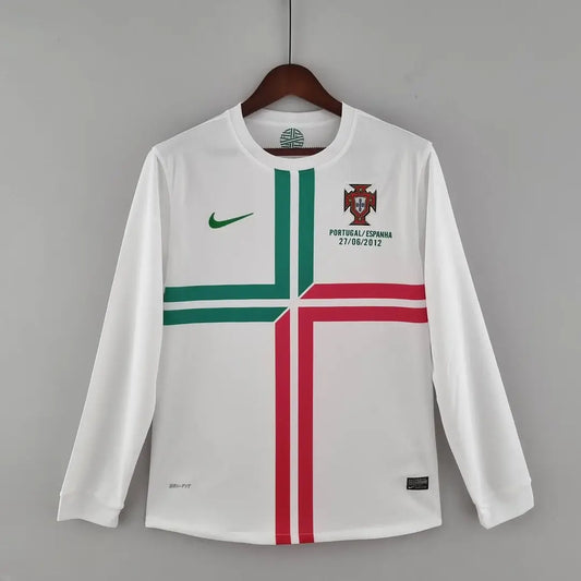 2012 Vintage Long Sleeve Portugal Away Football Shirt