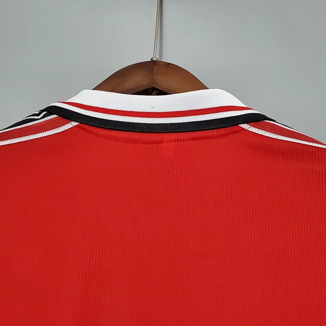 1998-1999 Retro Long Sleeve Manchester United Home Football Jersey 1:1 Thai Quality