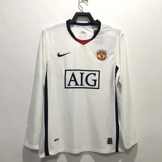 2008-2009 Retro Long Sleeve Manchester United Home Football Jersey 1:1 Thai Quality