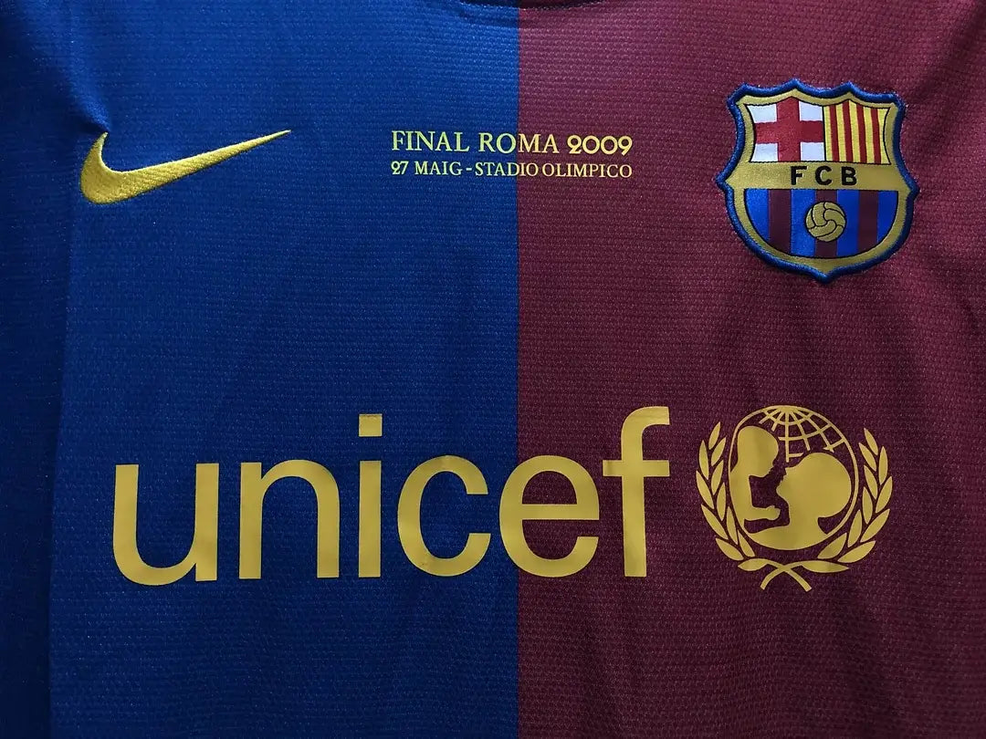 2008/2009 Vintage Barcelona Football Jersey Home Champions League 1:1 Thailand Quality