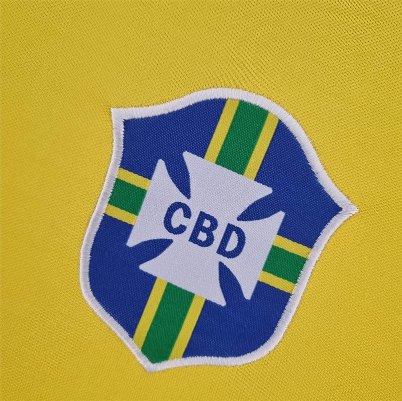 1970 Vintage Brazil Home Football Shirt