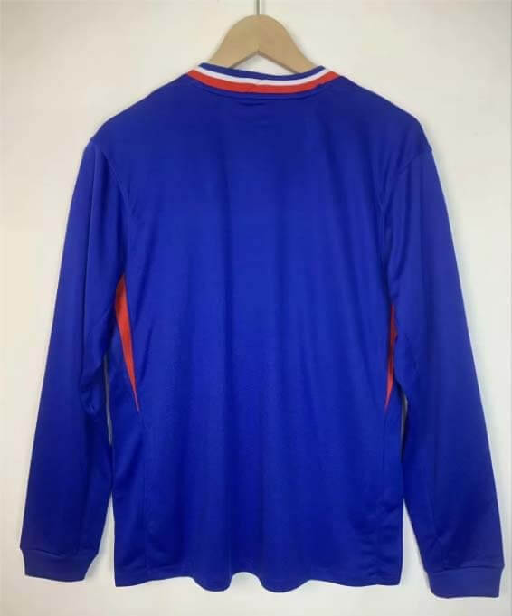 2024 France Home Long Sleeve Football Jersey 1:1 Thailand Quality