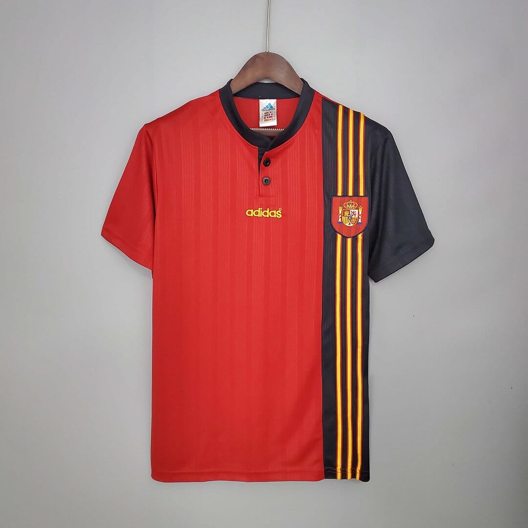 1996 Retro Spain Home Football Jersey 1:1 Thai Quality